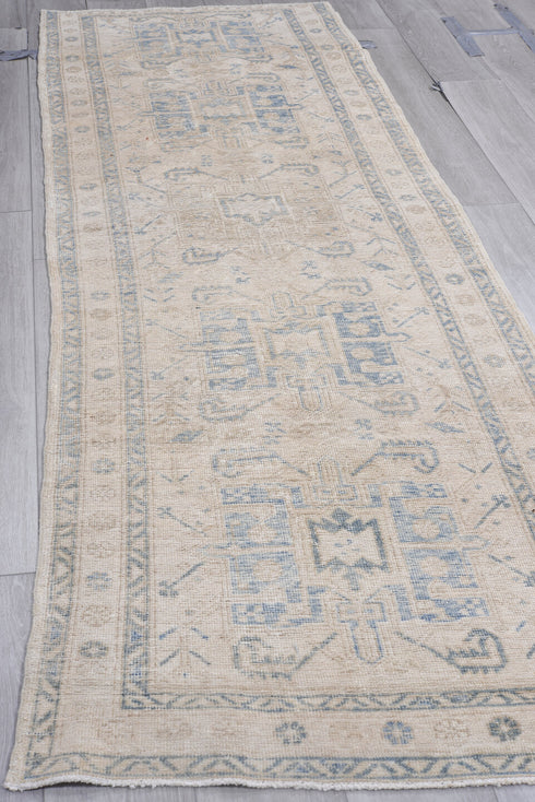 Antique Heriz Runner Rug (3' x 10')